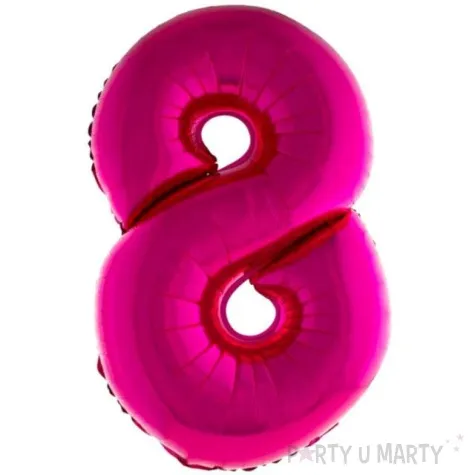 balon foliowy rozowa radosc cyfra 8 rozowy funnyfashion 41 dgt