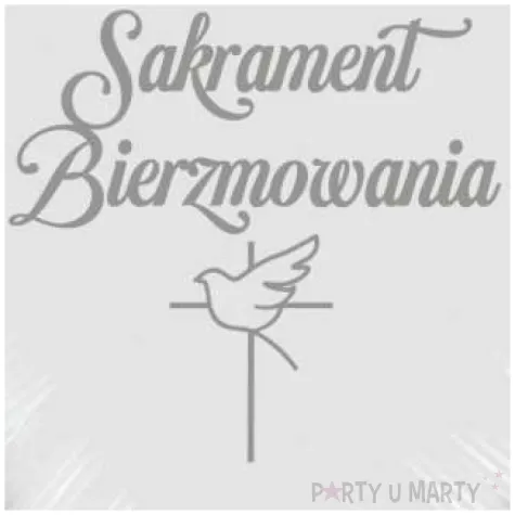 balon foliowy sakrament bierzmowania golebica bialo srebrny 18 hrt