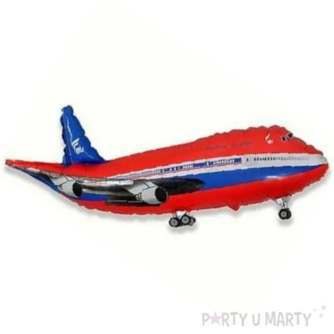 balon foliowy samolot czerwony flexmetal 14 shp