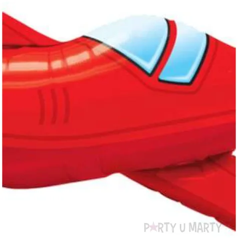 balon foliowy samolot vintage czerwony qualatex 36 shp