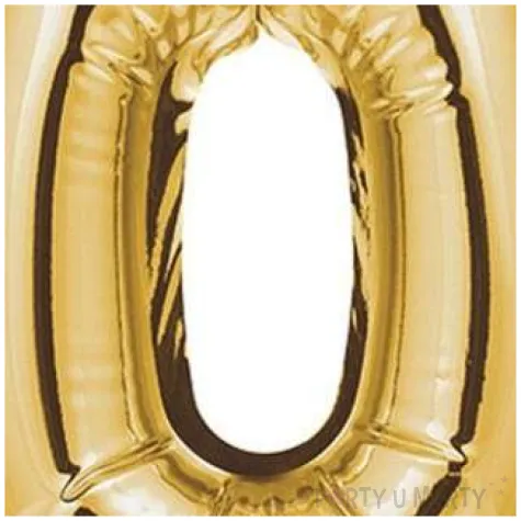 balon foliowy samopompujacy cyfra 0 zloty godan 9 dgt