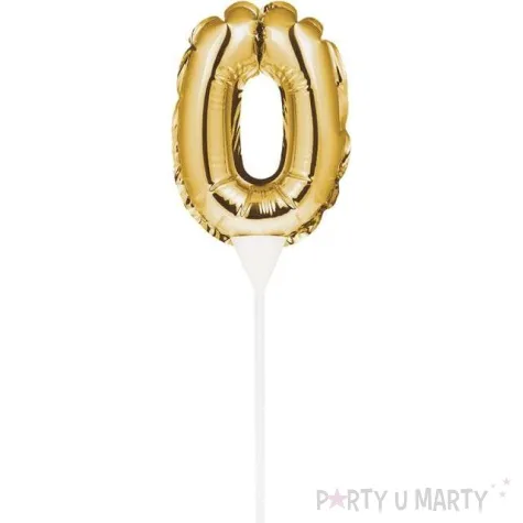 balon foliowy samopompujacy cyfra 0 zloty godan 9 dgt