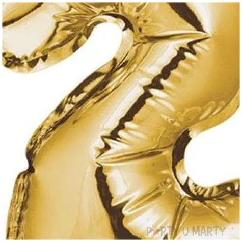 balon foliowy samopompujacy cyfra 2 zloty godan 9 dgt