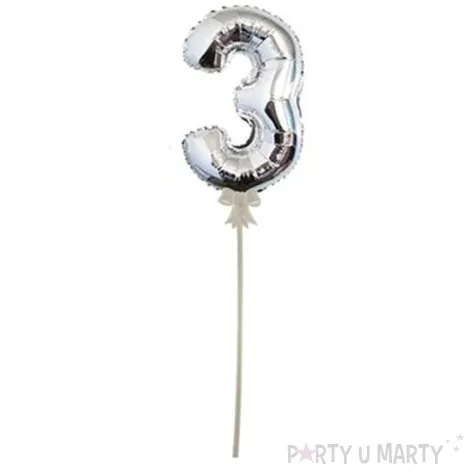 balon foliowy samopompujacy cyfra 3 top ten 3 dgt