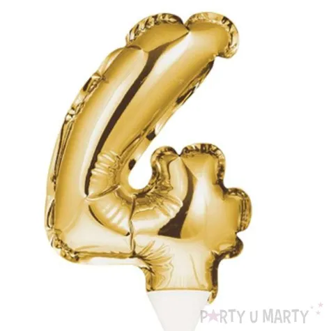 balon foliowy samopompujacy cyfra 4 zloty godan 9 dgt