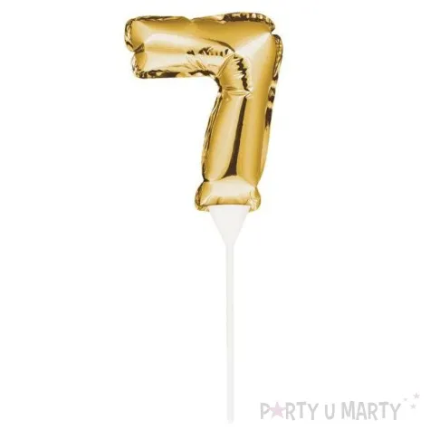 balon foliowy samopompujacy cyfra 7 zloty godan 9 dgt