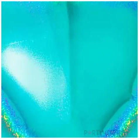 balon foliowy serca holo turkusowy grabo 18 hrt