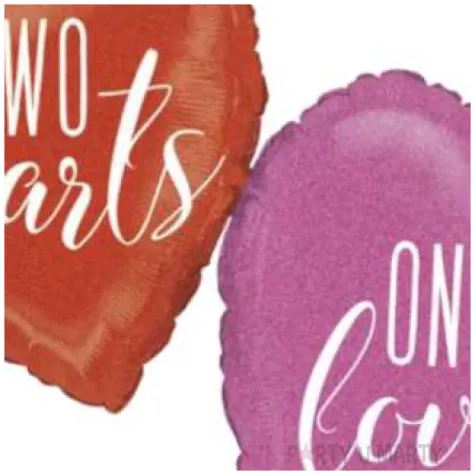 balon foliowy serca two hearts one love grabo 41 shp