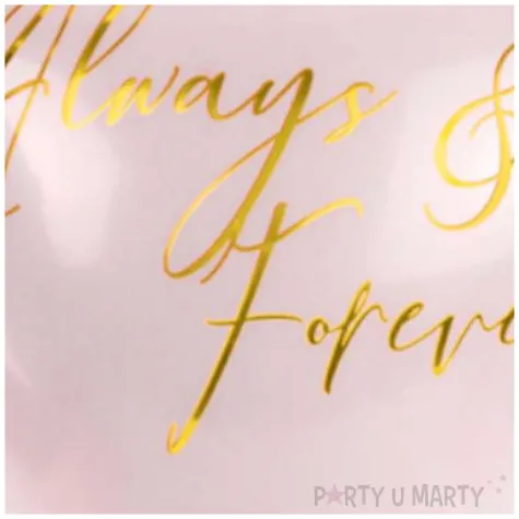 balon foliowy serce always and forever rozowy partydeco 18 hrt