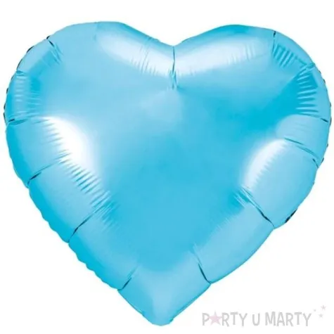 balon foliowy serce blekitny partydeco 18 hrt