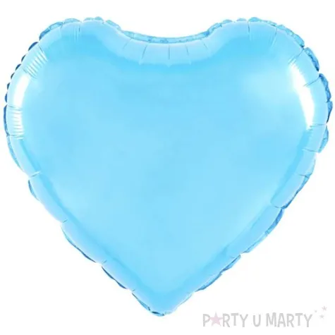 balon foliowy serce blekitny partypal 18 hrt