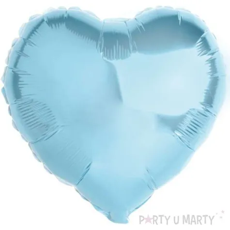 balon foliowy serce blekitny unique 18 hrt