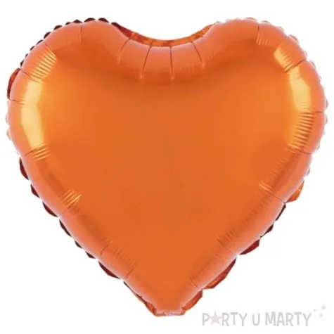 balon foliowy serce classic pomaranczowy partypal 18 hrt
