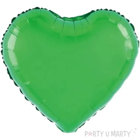 balon foliowy serce classic zielony partypal 18 hrt
