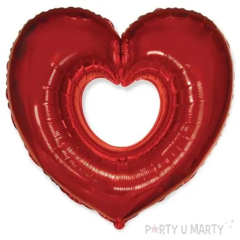balon foliowy serce czerwone flexmetal 24 hrt