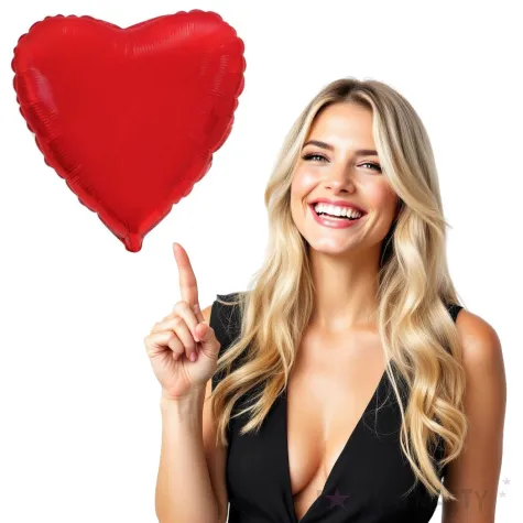 balon foliowy serce czerwony flexmetal 18 hrt