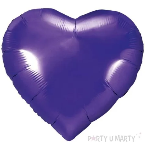 balon foliowy serce fioletowy partydeco 18 hrt