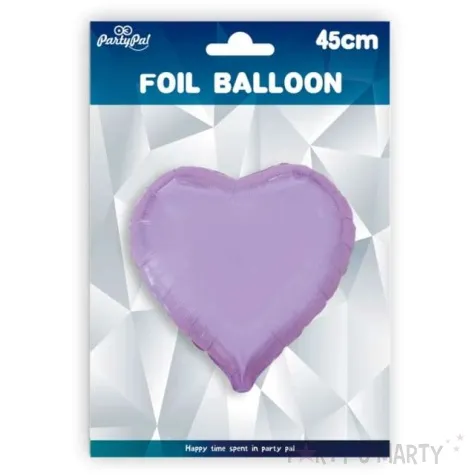 balon foliowy serce fioletowy partypal 18 hrt