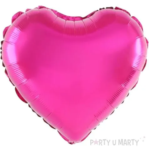 balon foliowy serce fuksja partypal 18 hrt