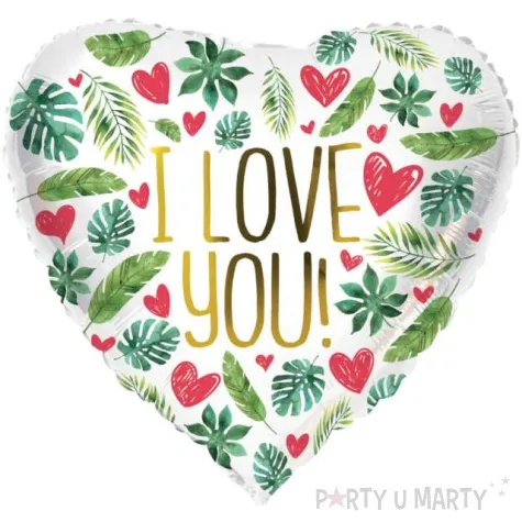 balon foliowy serce i love you aloha folat 18 hrt