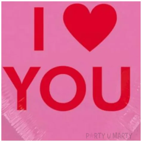 balon foliowy serce i love you rozowy amscan 17 hrt