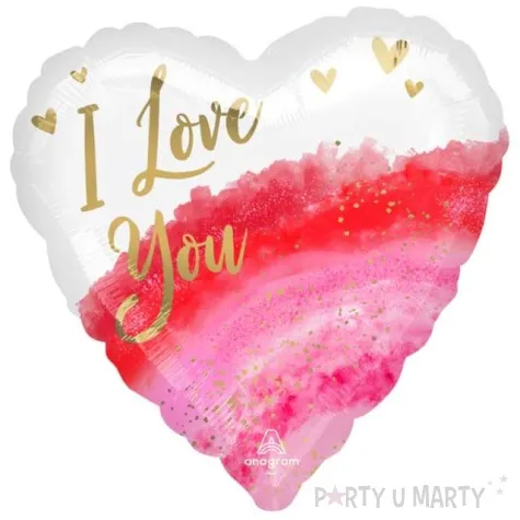 balon foliowy serce i love you watercolour amscan 18 hrt