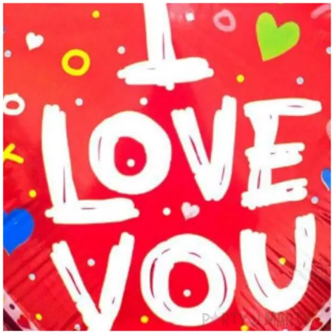 balon foliowy serce i love you z konfetti flexmetal 18 hrt