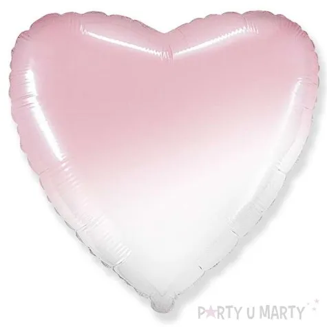 balon foliowy serce jumbo gradient bialo rozowy flexmetal 32 hrt