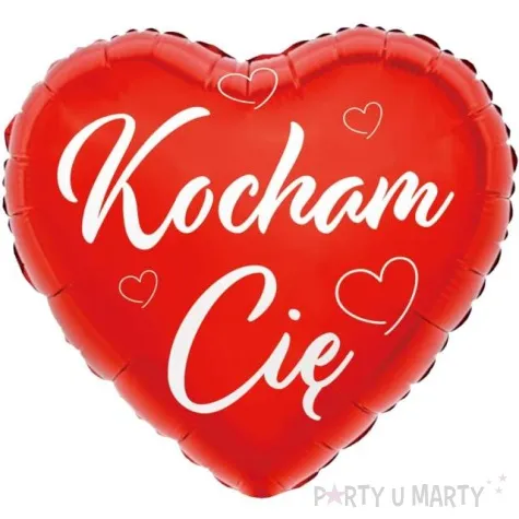 balon foliowy serce kocham cie czerwony godan 18 hrt