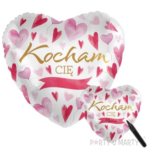 balon foliowy serce kocham cie personalizacja premioloon 17 hrt