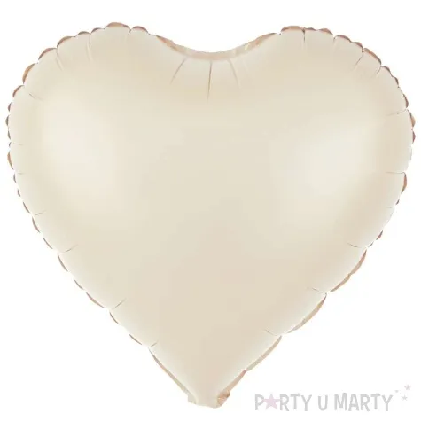 balon foliowy serce kremowy partypal 18 hrt