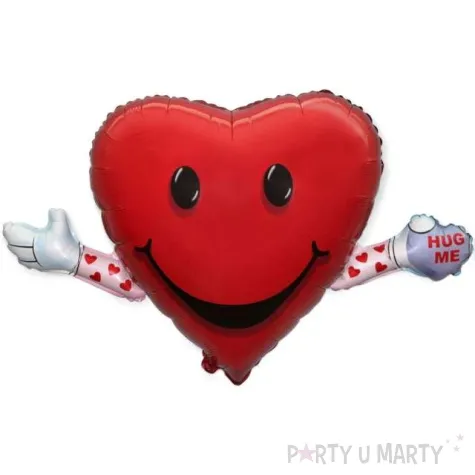 balon foliowy serce love hug czerwony flexmetal 24 hrt