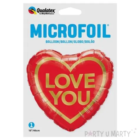 balon foliowy serce love you qualatex 18 hrt