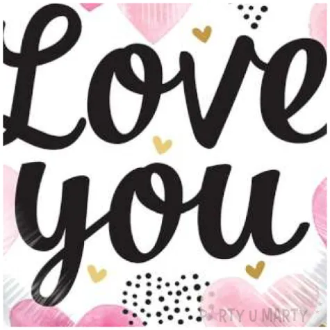 balon foliowy serce love you w serca qualatex 18 hrt