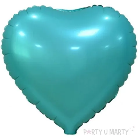 balon foliowy serce matowe turkusowy godan 18 hrt