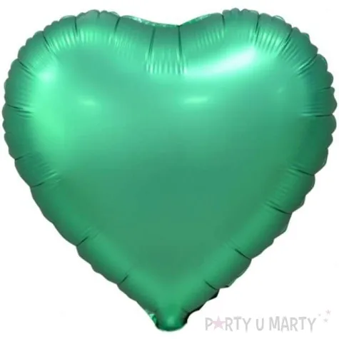 balon foliowy serce matowe zielony godan 18 hrt