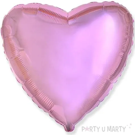 balon foliowy serce metaliczne rozowy flexmetal 18 hrt