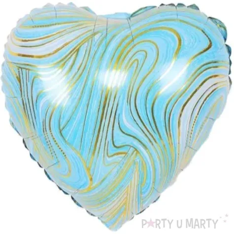 balon foliowy serce mozaika niebieski jix 18 hrt