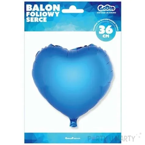 balon foliowy serce niebieski godan 18 hrt