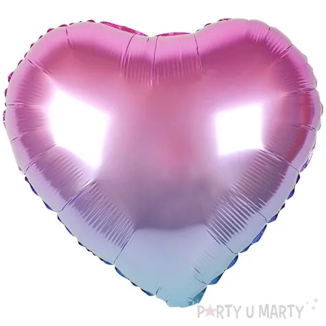 balon foliowy serce ombre fioletowo rozowy arpex 18 hrt