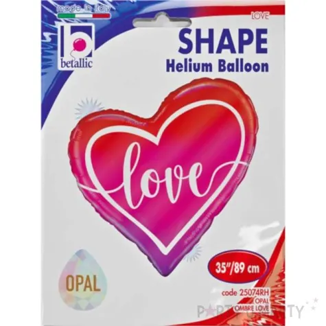 balon foliowy serce ombre love rozowy grabo 35 hrt