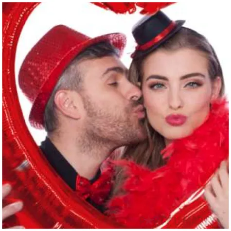 balon foliowy serce otwarte ramka do zdjec czerwony folat 24 hrt
