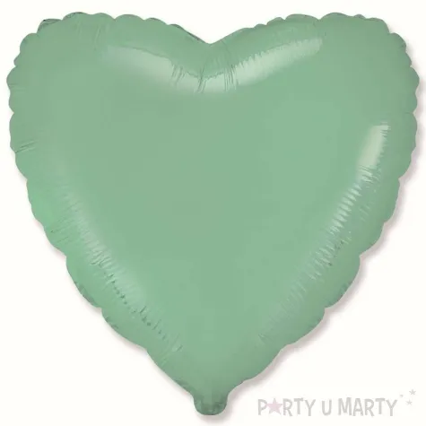 balon foliowy serce pastelowe mietowy flexmetal 18 hrt