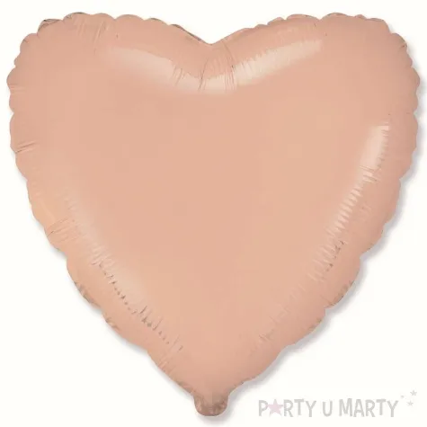 balon foliowy serce pastelowe pomaranczowy jasny flexmetal 18 hrt