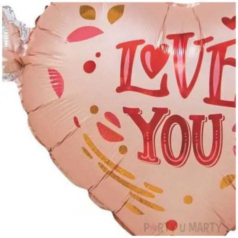 balon foliowy serce przebite strzala love you jix 27 hrt
