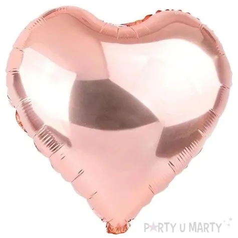 balon foliowy serce rozowe zloto jix 18 hrt