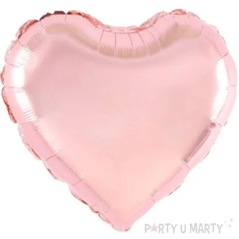 balon foliowy serce rozowe zloto partypal 18 hrt