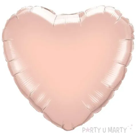 balon foliowy serce rozowe zloto qualatex 18 hrt