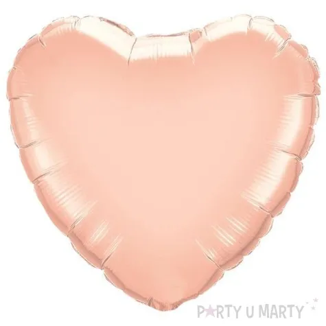 balon foliowy serce rozowe zloto qualatex 9 hrt