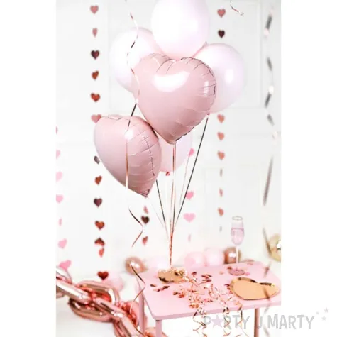 balon foliowy serce rozowy jasny partydeco 18